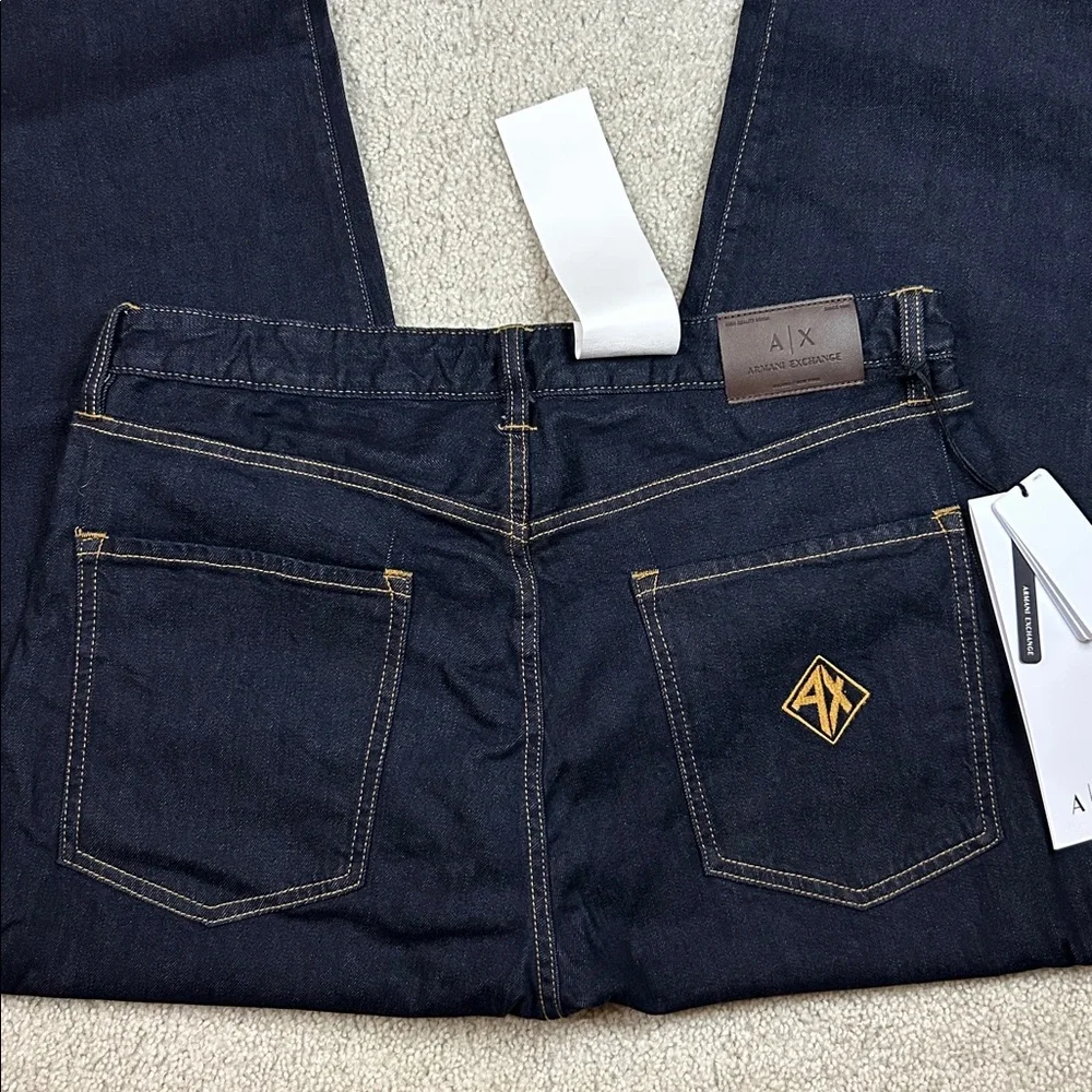 Armani Exchange Loose Tapered Jeans NWT - Picture 4 of 8